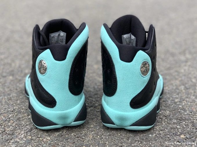 Rep Husky Jordan Island 414571-030 Retro Air Green 13 Black 0708